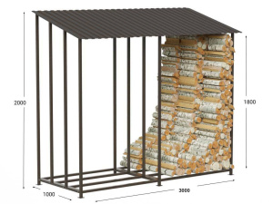 Дровница "Лофт 300/100" 